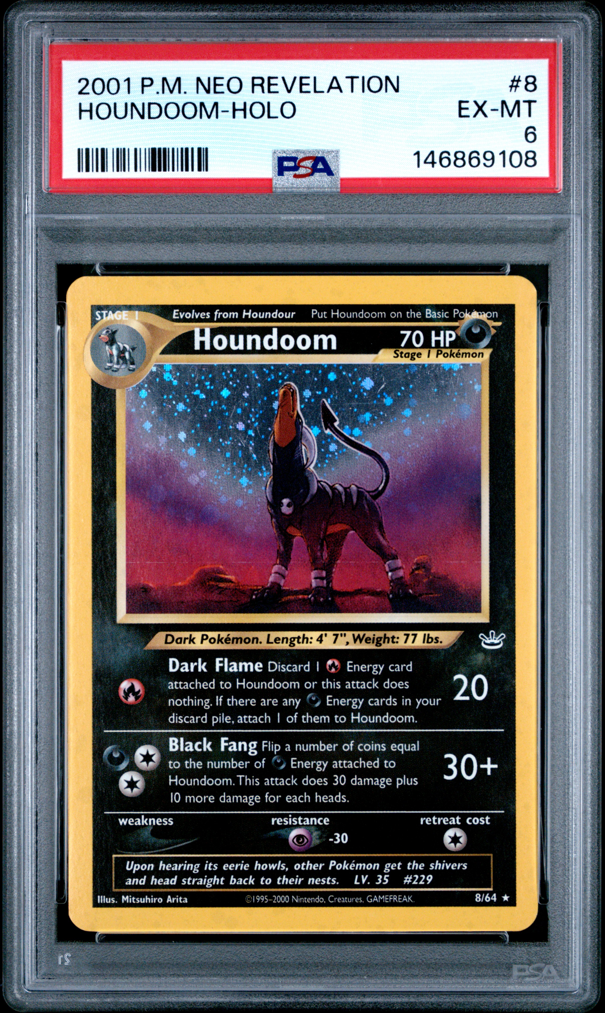Houndoom-Holo (8) 2001 Pokemon Neo Revelation - Pokémon Card Data